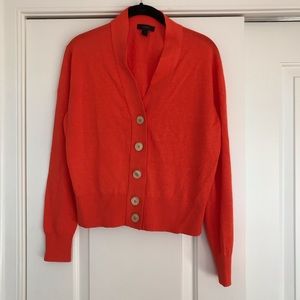 J. Crew Orange Cardigan